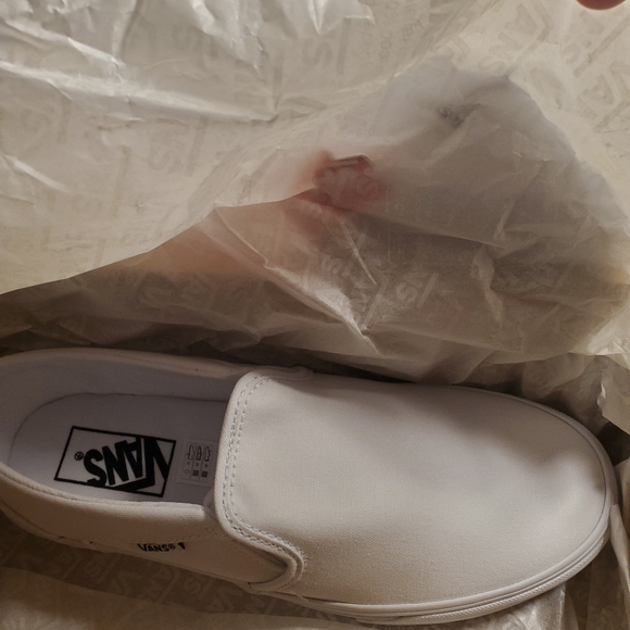 NEW/ VANS ASHER SLIP-ON SNEAKER - WOMEN'S-White - Picture 7 of 7
